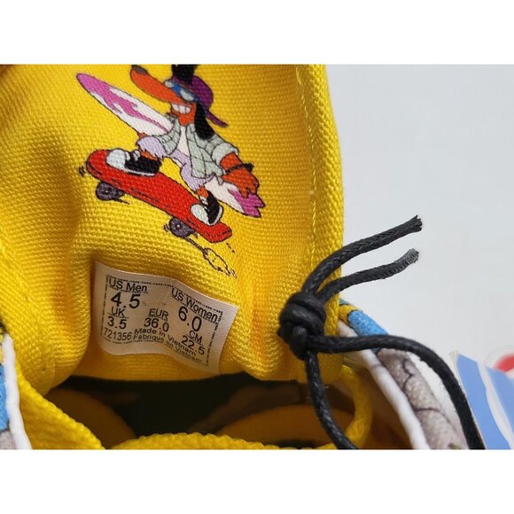 Vans Era Shoes Mens Size 4.5 Womens 6 Yellow Simpsons Itchy Scratchy Krusty Show - Picture 8 of 13
